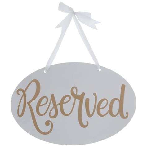 reserved table signs hobby lobby.